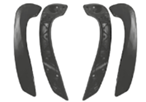 Inner Door Armrest Set, Black