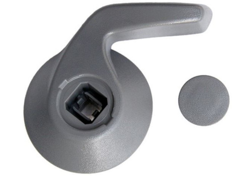 Seat Adjustment Handle, Grey, Front, L