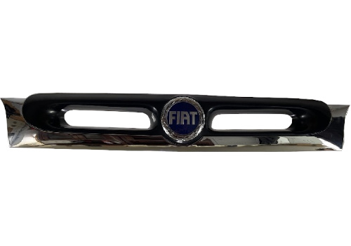 Front Grille, Nickel, w/Emblem