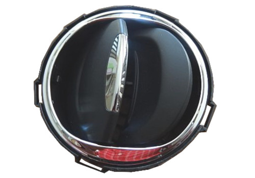 Dashboard Left Air Vent, Black, Chromium Frame