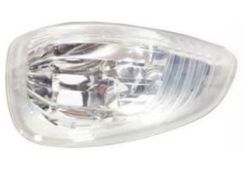 Signal, Exterior Mirror, Right, White, w/base